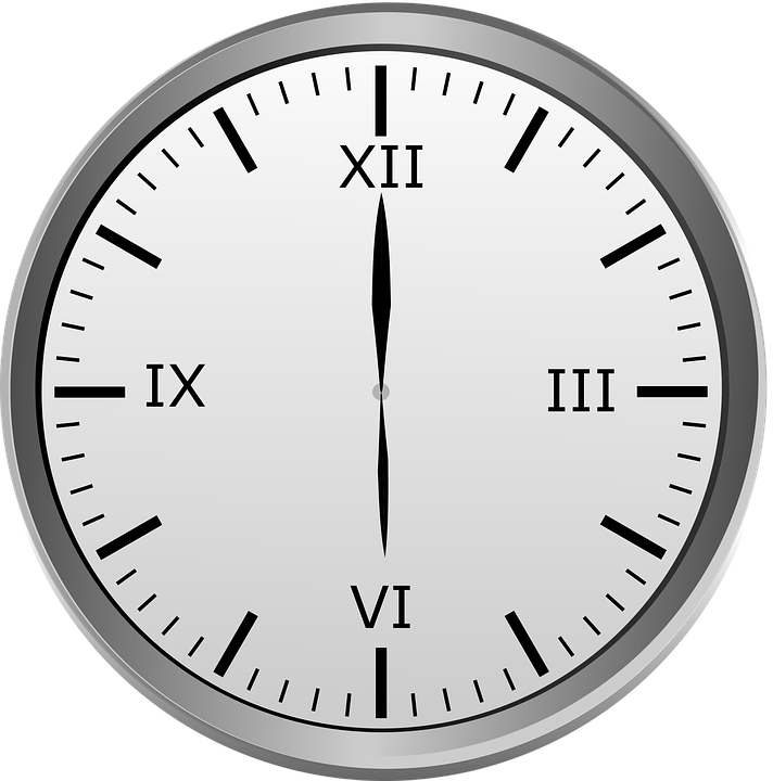 Uhr, Stundenuhr, 12 Stundenuhr, 6 Uhr, 18 Uhr - 12 Uhr, Transparent background PNG HD thumbnail