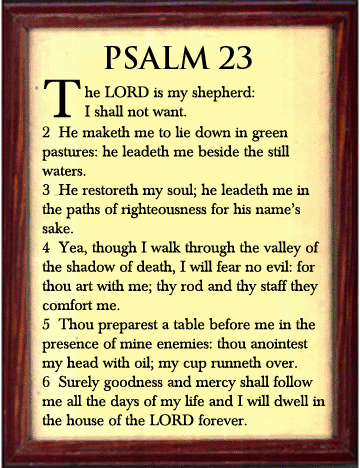 Filename: Psalm 23.png - 23rd Psalm, Transparent background PNG HD thumbnail
