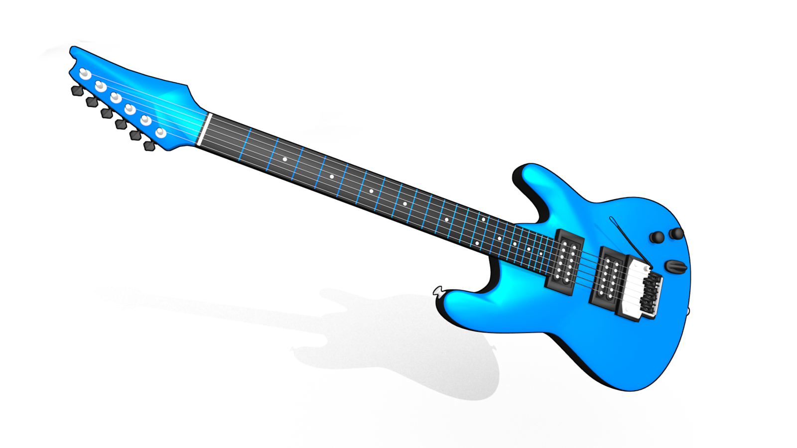 Electric Guitar 3D Model By Aisorisu Electric Guitar 3D Model By Aisorisu - 3d, Transparent background PNG HD thumbnail
