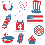 4Th Of July Bbq Png - . Hdpng.com Happy Fourth Of July Clipart, Transparent background PNG HD thumbnail