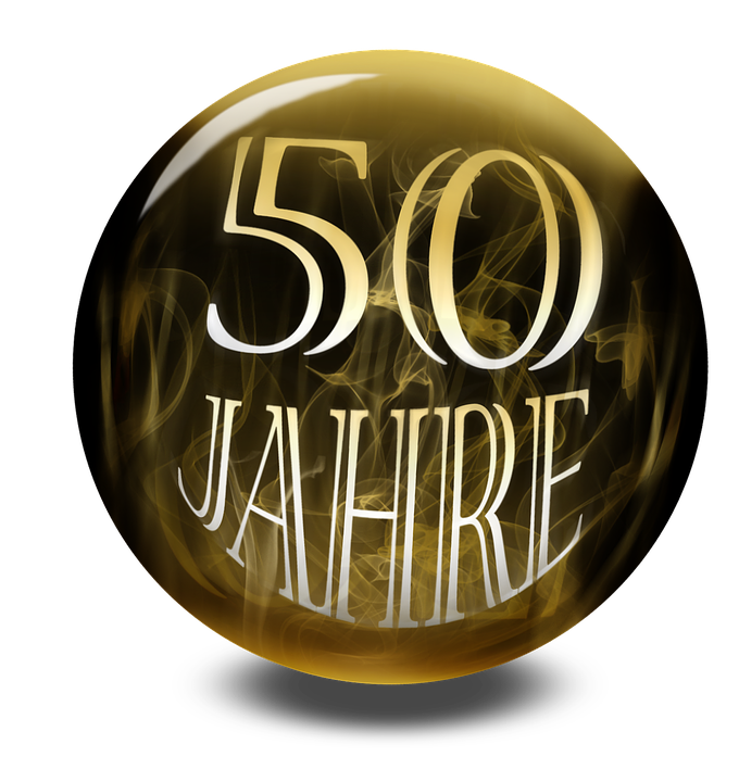 Jubiläum, 50 Jahre, Jubiläum 50 Jahre, Geburtstag - 50 Jahre, Transparent background PNG HD thumbnail