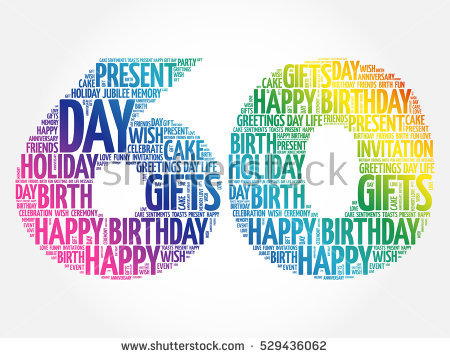 Happy 60Th Birthday Word Cloud Collage Concept - 60Th Birthday, Transparent background PNG HD thumbnail