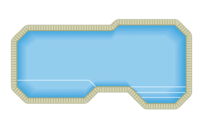 Offset Rectangular Pool - A Pool, Transparent background PNG HD thumbnail