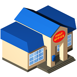 Post Office Icon - A Post Office, Transparent background PNG HD thumbnail
