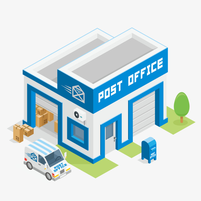 Post Office, Office, Goods Png And Vector - A Post Office, Transparent background PNG HD thumbnail