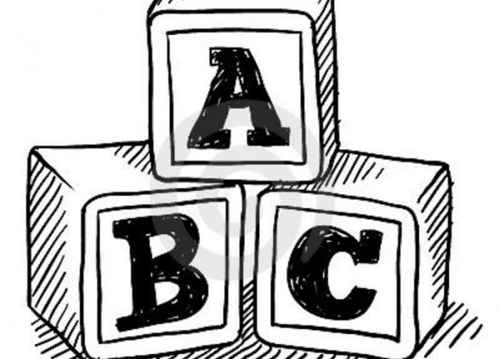 Start At The Beginning - Abcs Black And White, Transparent background PNG HD thumbnail