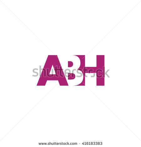 ABH Letter logo, icon vector 