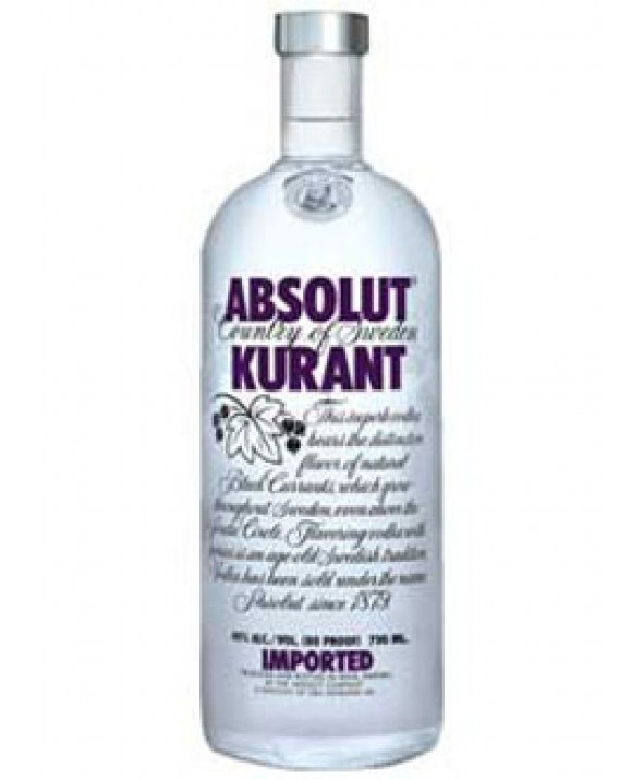 Absolut Kurant Vodka 1,0 Liter - Absolut Kurant, Transparent background PNG HD thumbnail