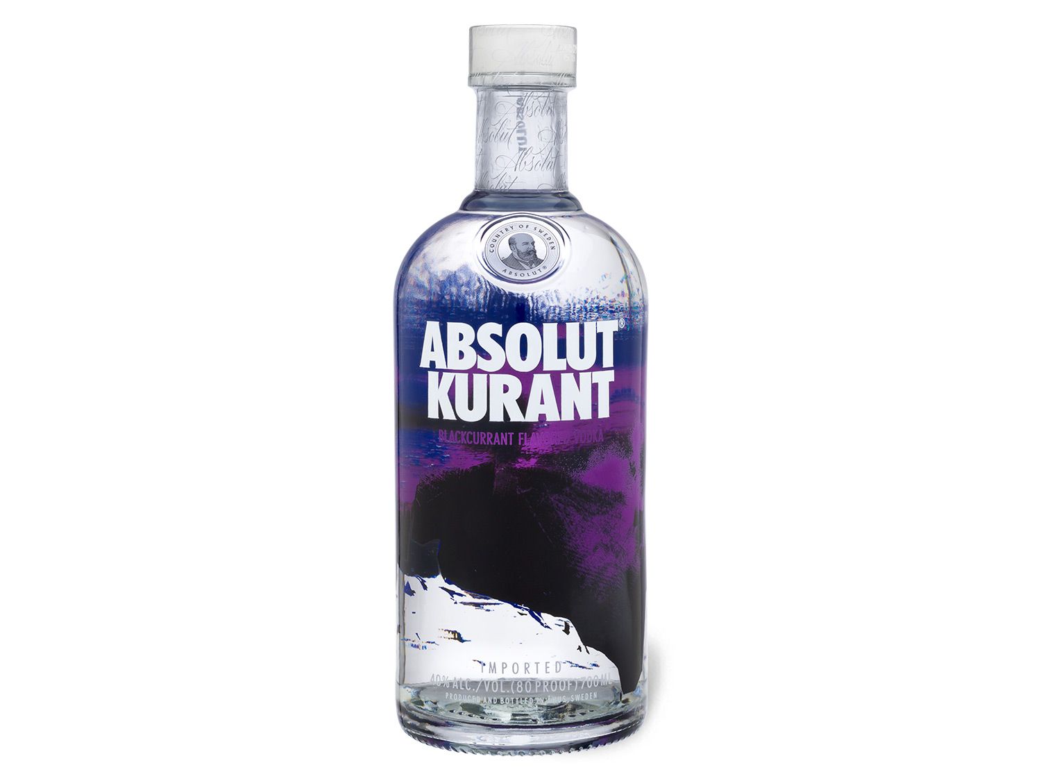 Absolut Vodka Absolut Kurant Flavou. Vodka Lidl - Absolut Kurant Vector, Transparent background PNG HD thumbnail