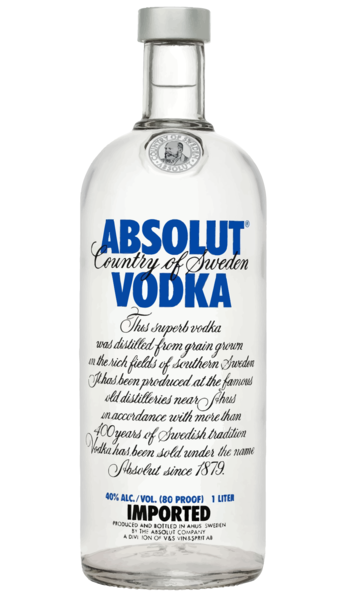 Absolut Swedish Grain Vodka 750Ml - Absolut, Transparent background PNG HD thumbnail