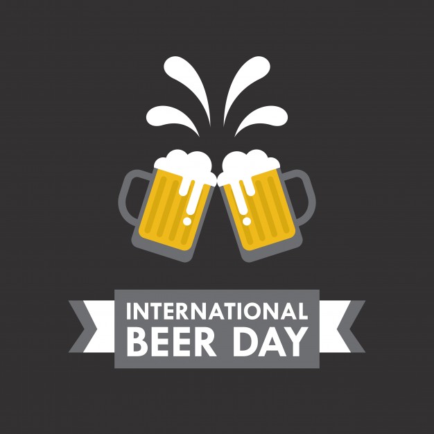International Beer Day Vector Illustration In Flat Style - Accept Vector, Transparent background PNG HD thumbnail