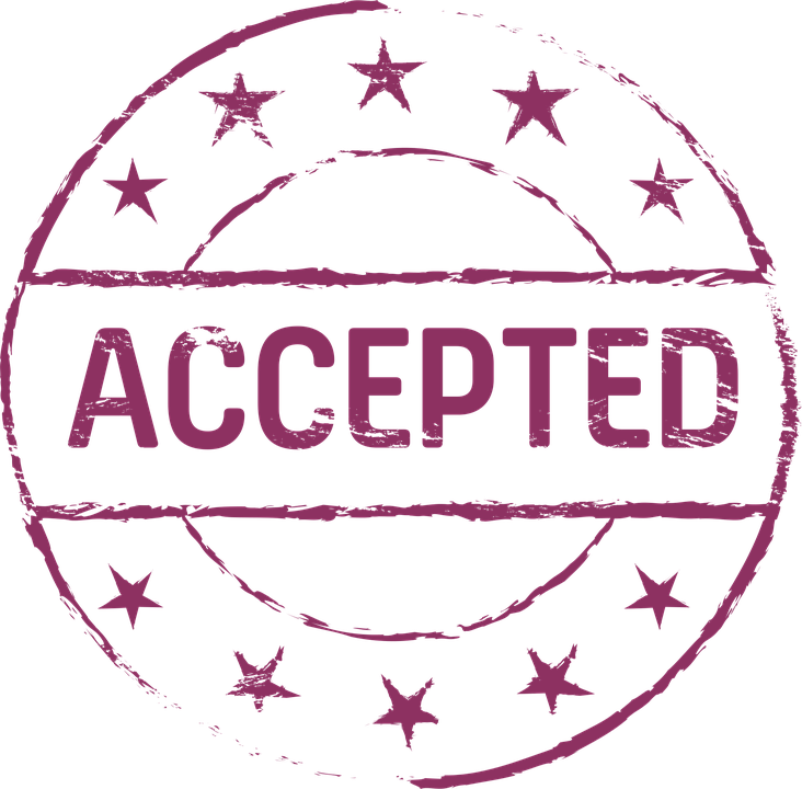 Stamp, Accepted, Symbol, Accept, Stamp Accepted, Button - Accept Vector, Transparent background PNG HD thumbnail