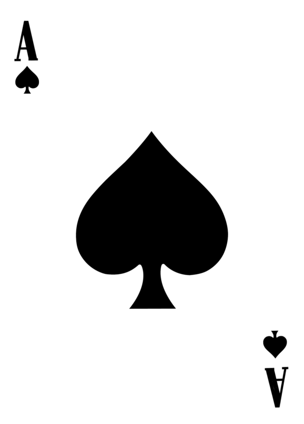 Ace Of Spades Template By Leeanix Hdpng.com  - Ace Card, Transparent background PNG HD thumbnail