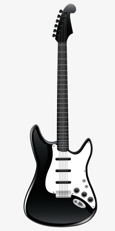 Black Guitar, Hand Painted, Musical Instruments, Guitar Png Image And Clipart - Acoustic Guitar Black And White, Transparent background PNG HD thumbnail