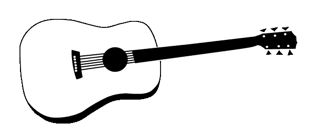 . Hdpng.com George Cook And Acoustic Guitar - Acoustic Guitar Black And White, Transparent background PNG HD thumbnail