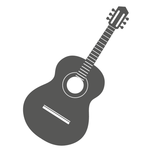 Guitar Icon Transparent Png - Acoustic Guitar Black And White, Transparent background PNG HD thumbnail
