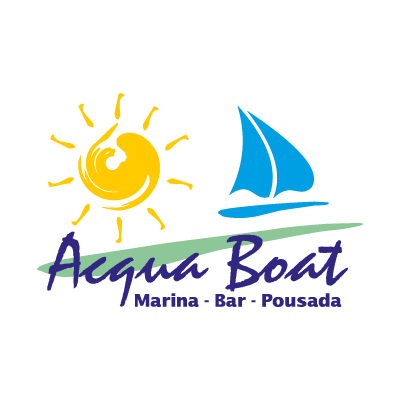 Acqua Boat Vector Logo . - Acqua Boat Vector, Transparent background PNG HD thumbnail