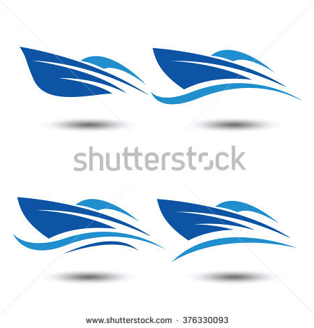 Sail boat - vector logo templ