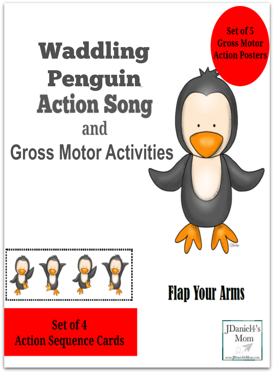 Waddling Penguin Action Song And Gross Motor Activity  This Set Contains 5 Gross Motor Action - Action Song, Transparent background PNG HD thumbnail