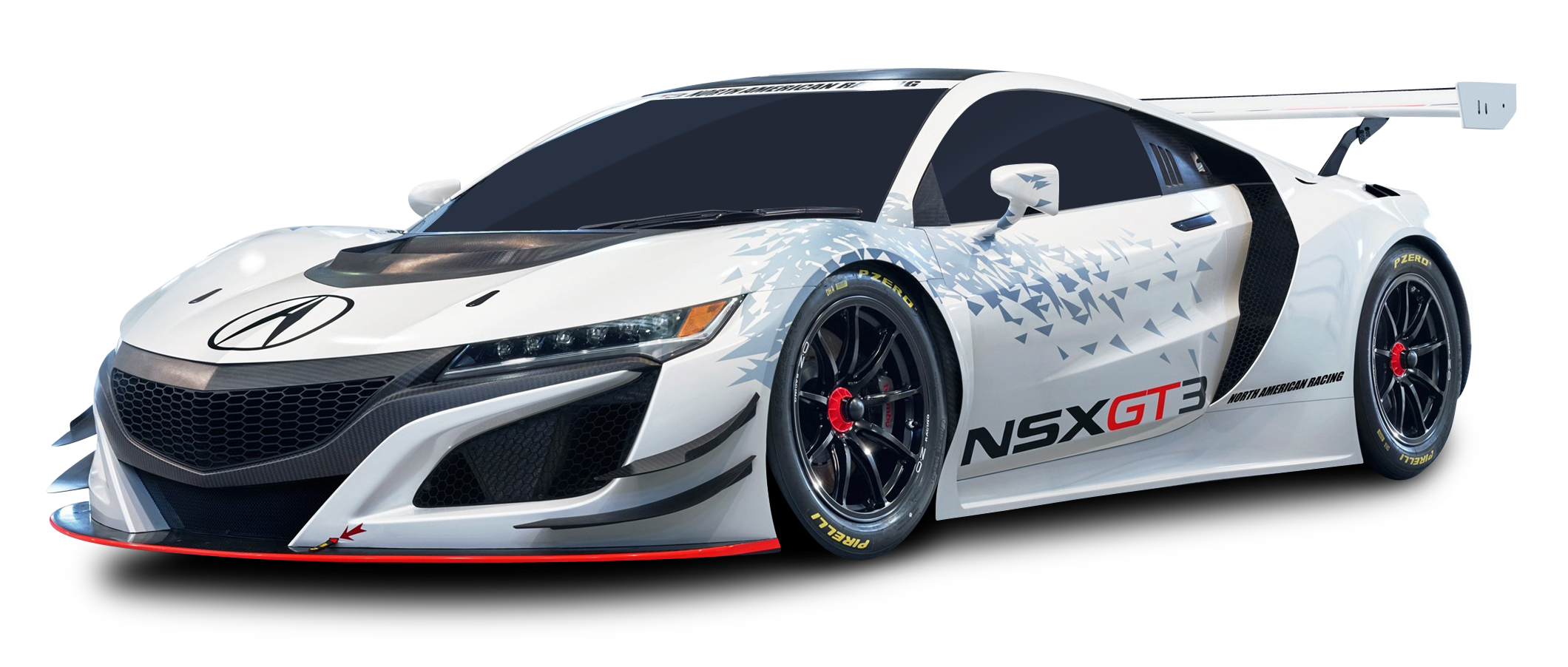 Acura Nsx Gt3 Racing White Car Png Image - Acura, Transparent background PNG HD thumbnail
