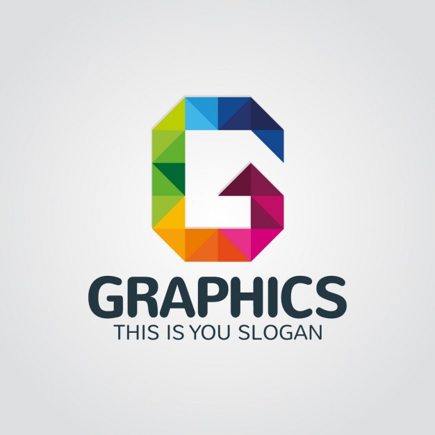 Coloured logo template design