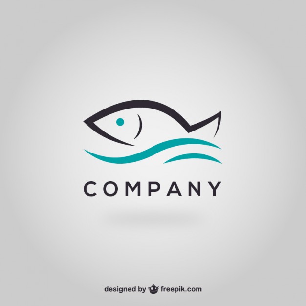 Fish Logo Template Free Vector - Ad Ideas Vector, Transparent background PNG HD thumbnail