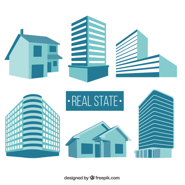 Real State Buildings - Ad Ideas Vector, Transparent background PNG HD thumbnail