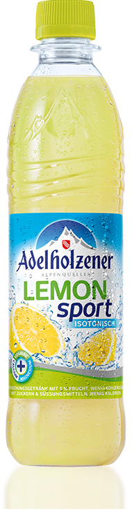 Adelholzener Lemon Sport (Sport Lemon) 0,5L Pet Mehrweg - Adelholzener, Transparent background PNG HD thumbnail