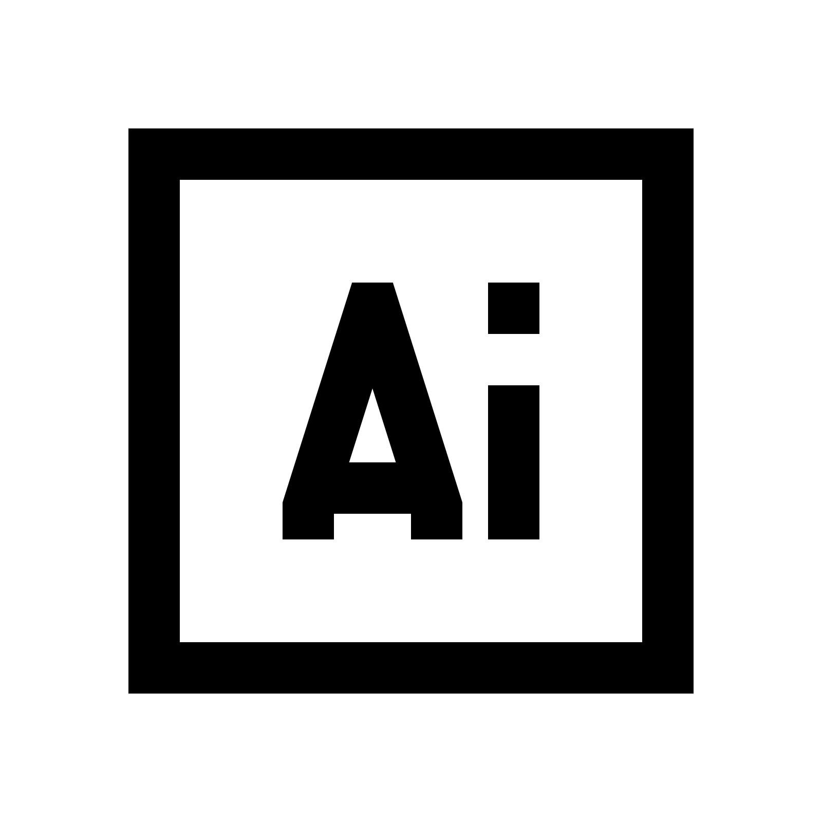 Adobe Illustrator Icon - Adobe Black Vector, Transparent background PNG HD thumbnail