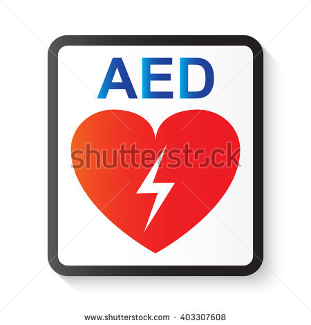 Aed (Automated External Defibrillator), Heart And Thunderbolt (Image For Basic Life Support - Aed Vector, Transparent background PNG HD thumbnail