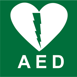 Isolation of a red AED symbol