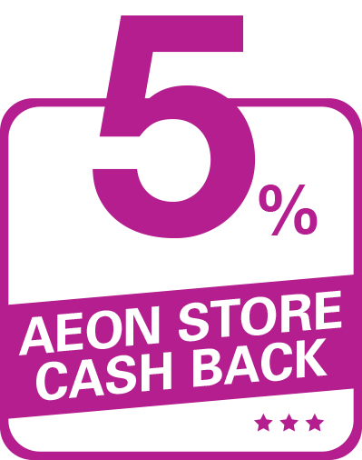 Get 5% Cash Back On The 20Th Of Every Month At Aeon Stores. - Aeon, Transparent background PNG HD thumbnail
