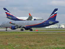 A New Airbus A321 Holds For Departure Whilst An Ilyushin Il 96 Lands At Aeroflotu0027S Moscow Sheremetyevo Hub - Aeroflot Ojsc, Transparent background PNG HD thumbnail