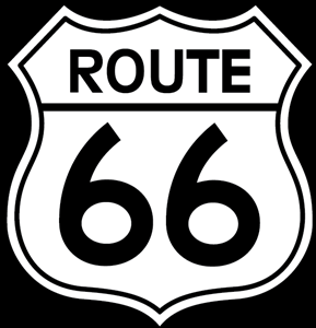Route 66 Logo Vector - Aerosmith Route Vector, Transparent background PNG HD thumbnail
