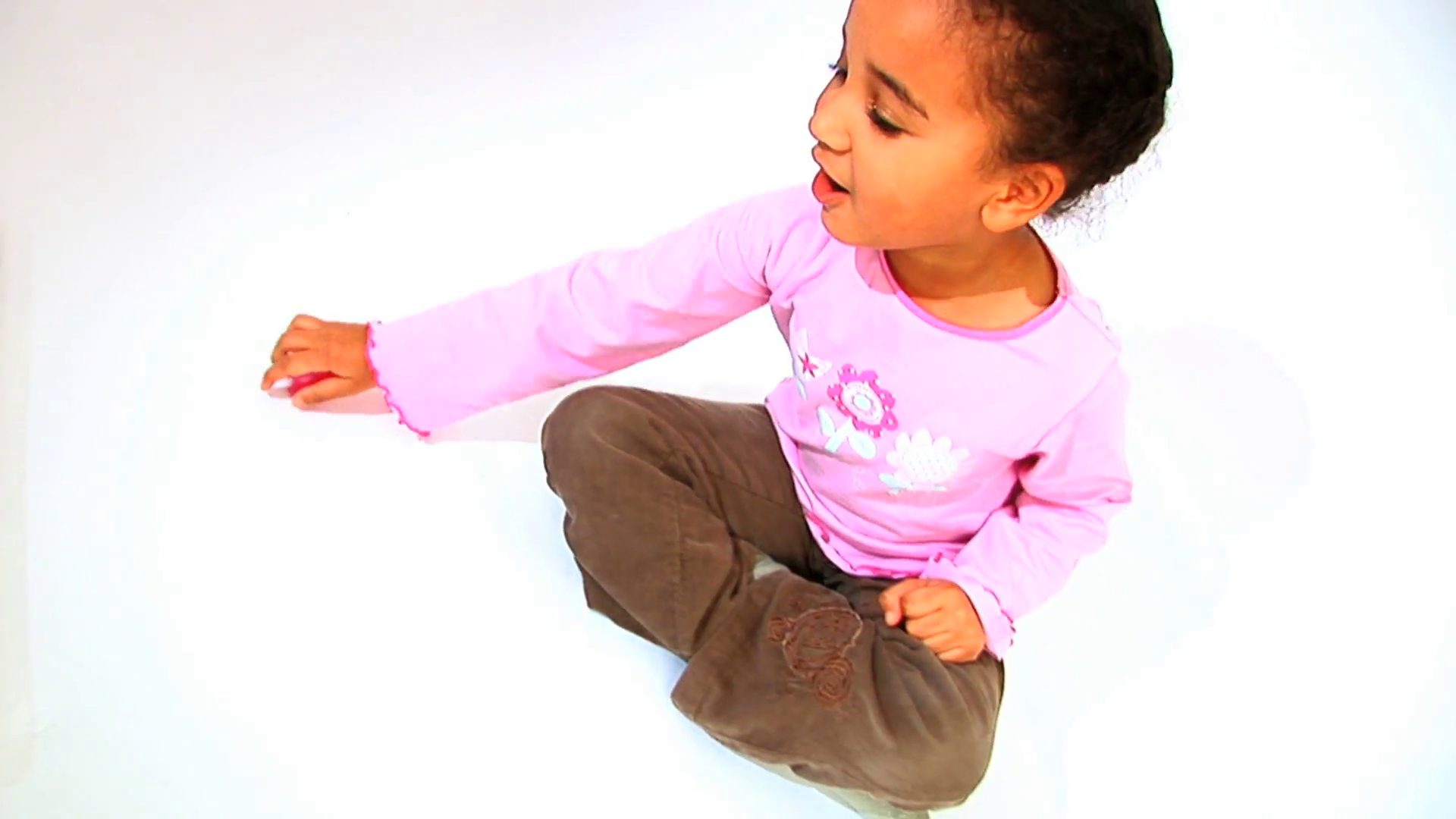 Cute Little African American Girl Rolling A Dice Isolated On White Background Stock Video Footage   Videoblocks - African American Baby, Transparent background PNG HD thumbnail