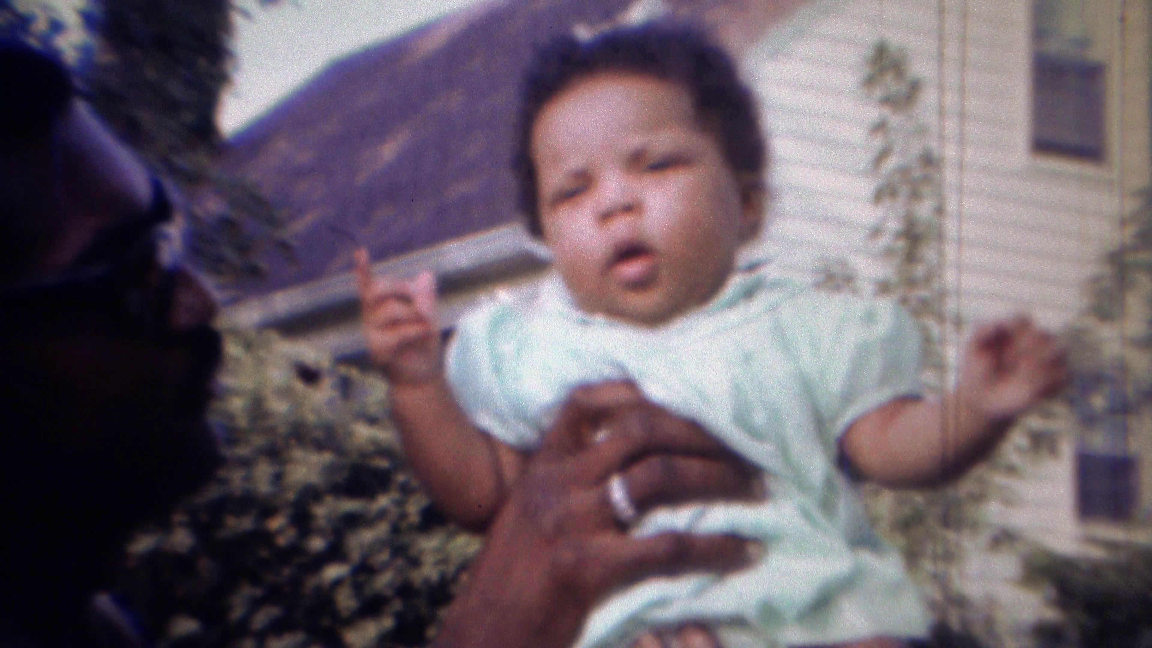 1967: Proud African American Dad Holds Up New Baby Girl. Carmel, Indiana Stock Video Footage   Videoblocks - African American Dad, Transparent background PNG HD thumbnail