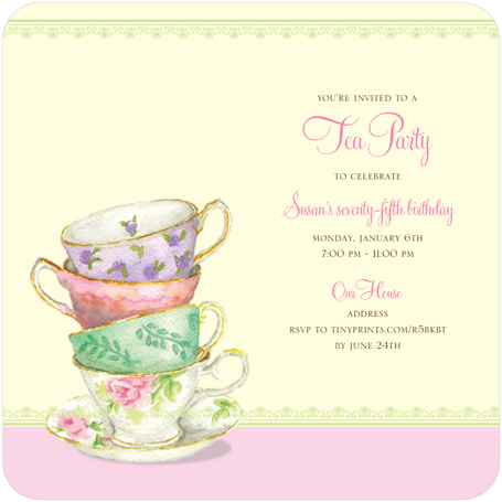 80Th Birthday Tea Party Ideas - Afternoon Tea Party, Transparent background PNG HD thumbnail