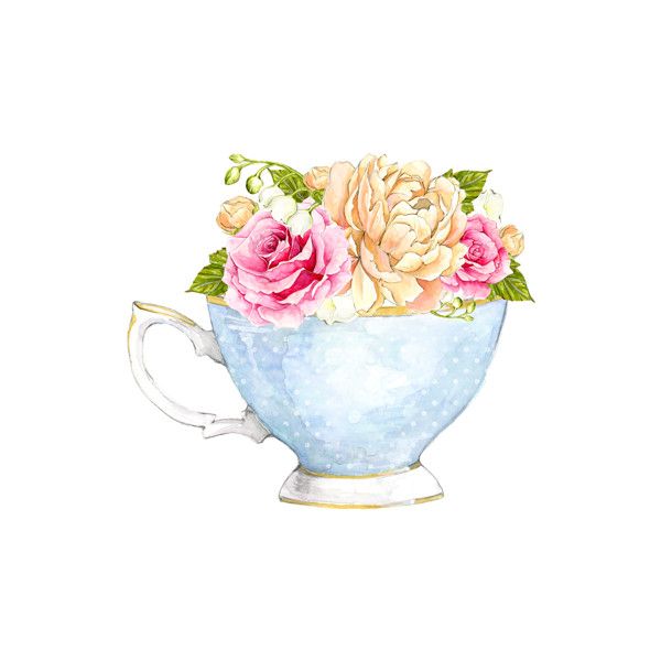 Tea Pink Pot clip art
