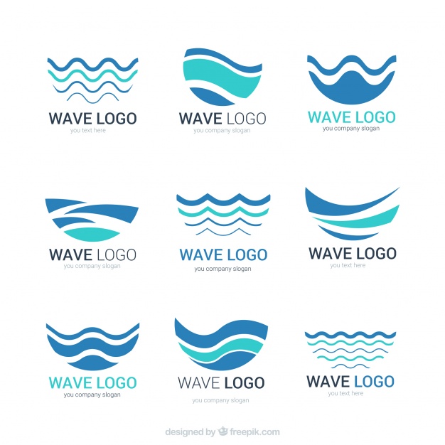 Abstract Wave Logos - Agua Sol Vector, Transparent background PNG HD thumbnail