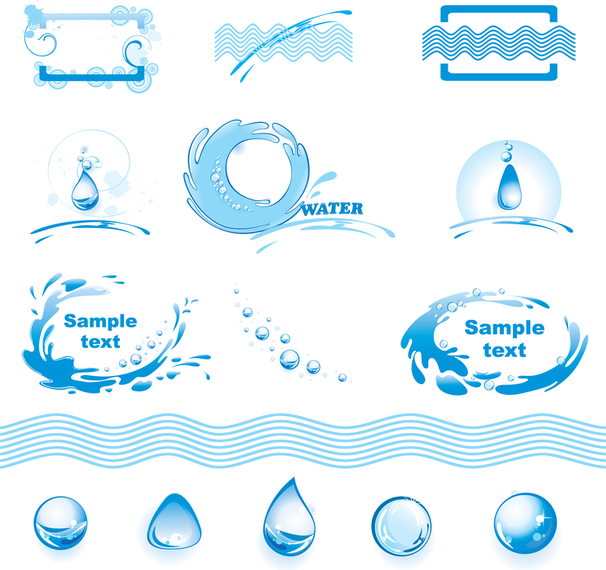 El Logo Del Gráfico Del Vector Del Tema Del Agua - Agua Sol Vector, Transparent background PNG HD thumbnail