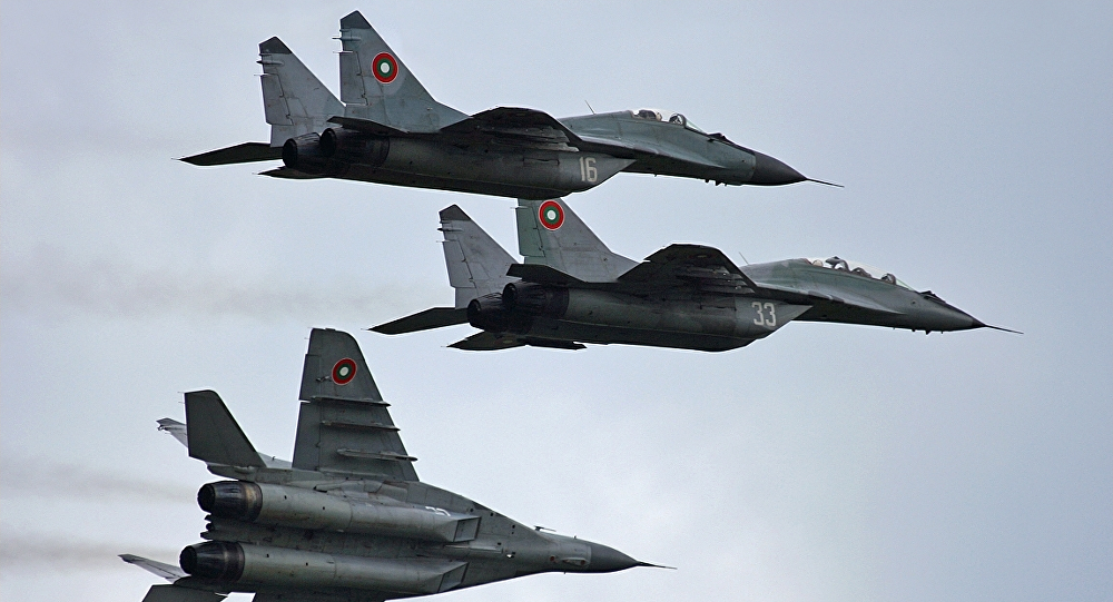 A Squadron Of Bulgarian Air Force Mig 29 - Air Force Jet, Transparent background PNG HD thumbnail