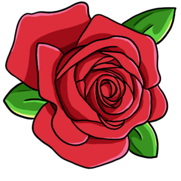 Red Rose Clip Art L Image   Vector Clip Art Online, Royalty Free - Air Rose Vector, Transparent background PNG HD thumbnail