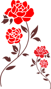 Red Rose Logo Vector - Air Rose Vector, Transparent background PNG HD thumbnail
