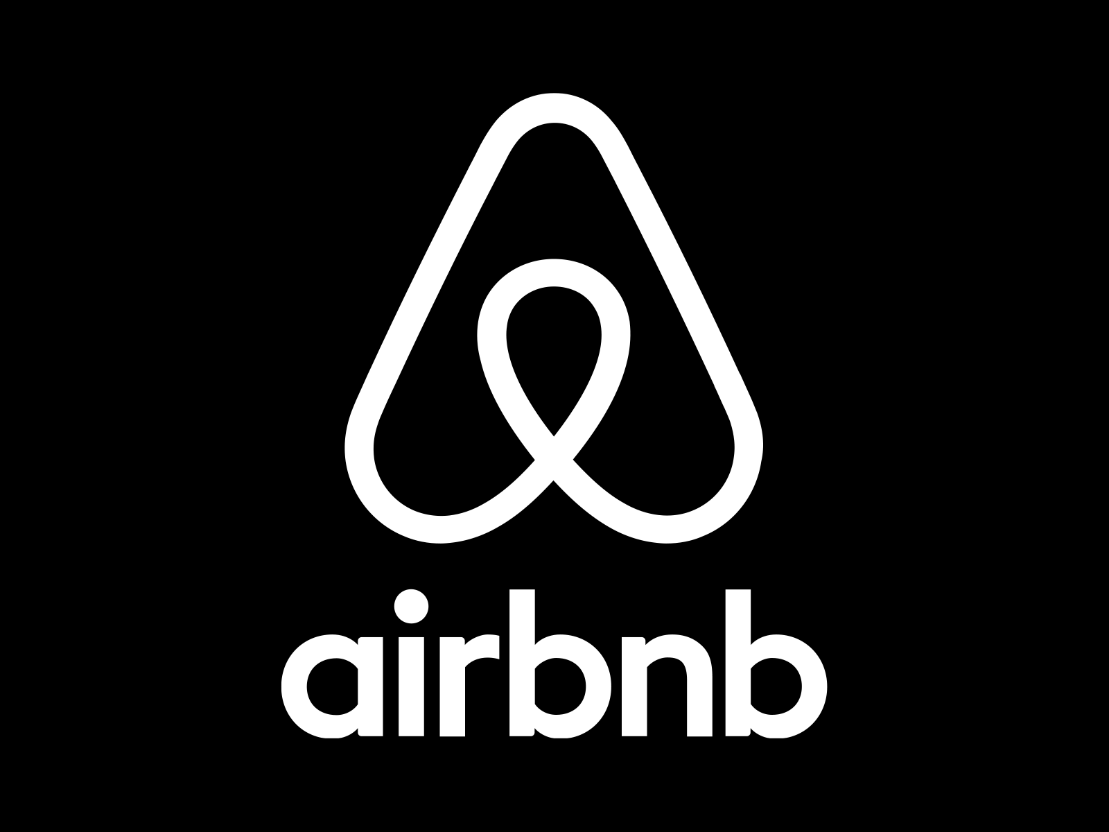 Airbnb Logo White - Airbnb Vector, Transparent background PNG HD thumbnail