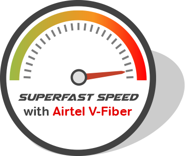 Broadband Speed Test, V Fiber In India - Airtel Vector, Transparent background PNG HD thumbnail