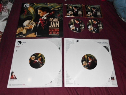 Pearl Jam U2013 Aladdin Las Vegas 1993 Radio Broadcast 2 Lp White Vinyl Import Europe - Aladdin Las Vegas, Transparent background PNG HD thumbnail
