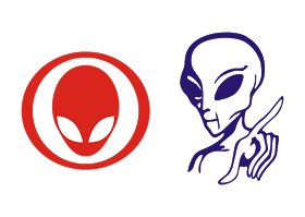 Alien Logo Vector - Alien Vector, Transparent background PNG HD thumbnail