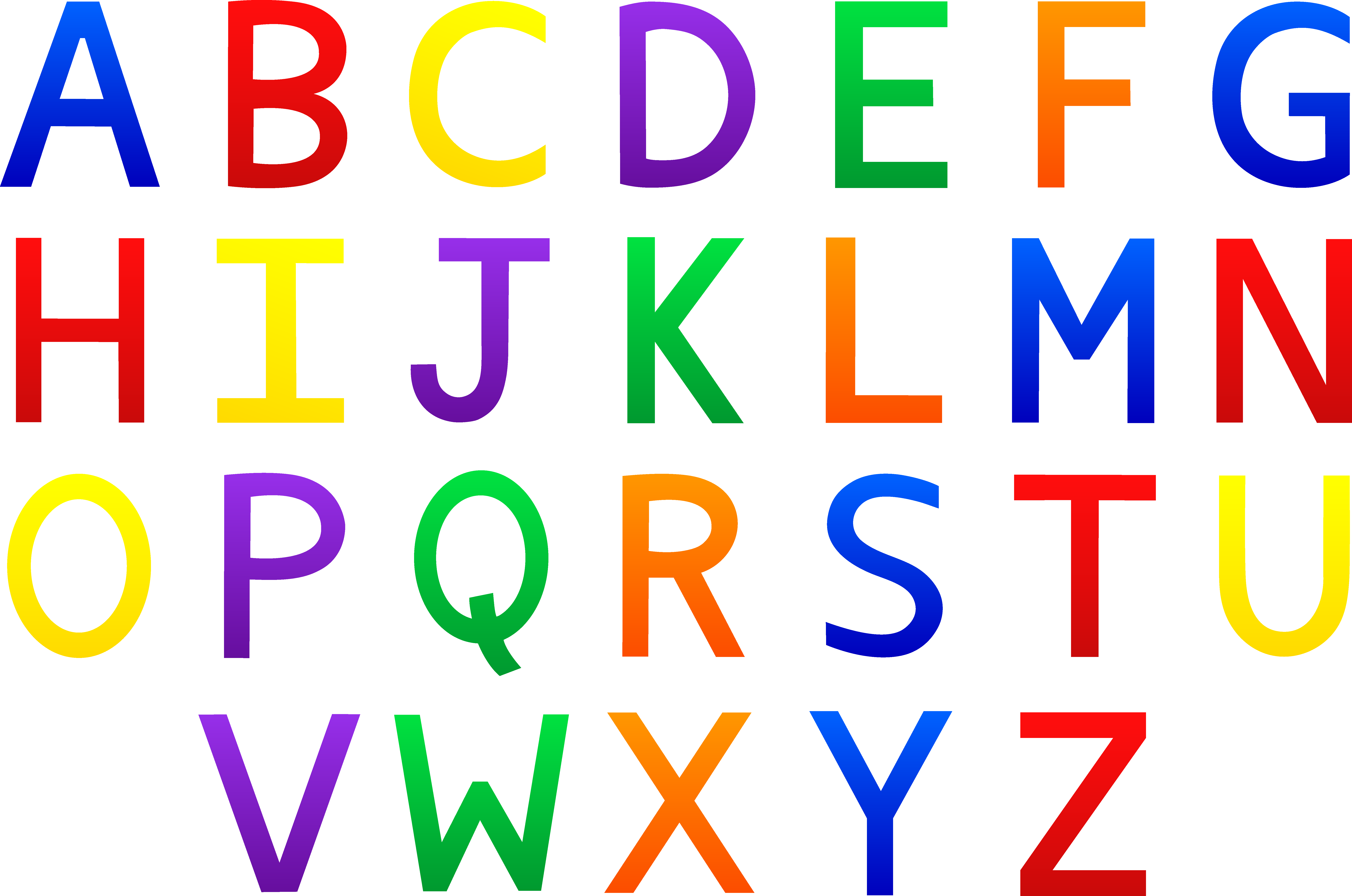 Alphabet Clipart Letters Clipart - Alphabets, Transparent background PNG HD thumbnail