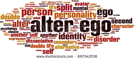 Alter Ego Word Cloud Concept. Vector Illustration - Alter Ego Vector, Transparent background PNG HD thumbnail