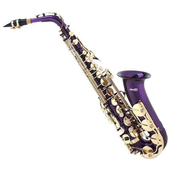 Mendini Eb Alto Saxophone Sax ~Gold Silver Blue Green Purple Red Care Kit | Ebay - Alto Saxophone, Transparent background PNG HD thumbnail